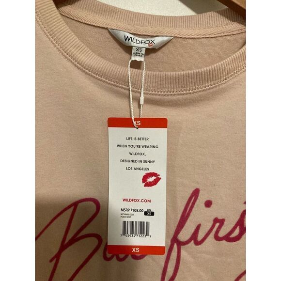 ‎Wildfox “but first, cocktails” pink sweater - Picture 3 of 5